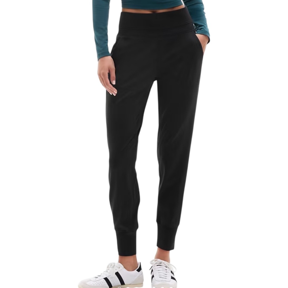 Athleta Venice‎ High Rise Black Jogger Pants Womens Athletic Athleisure Large